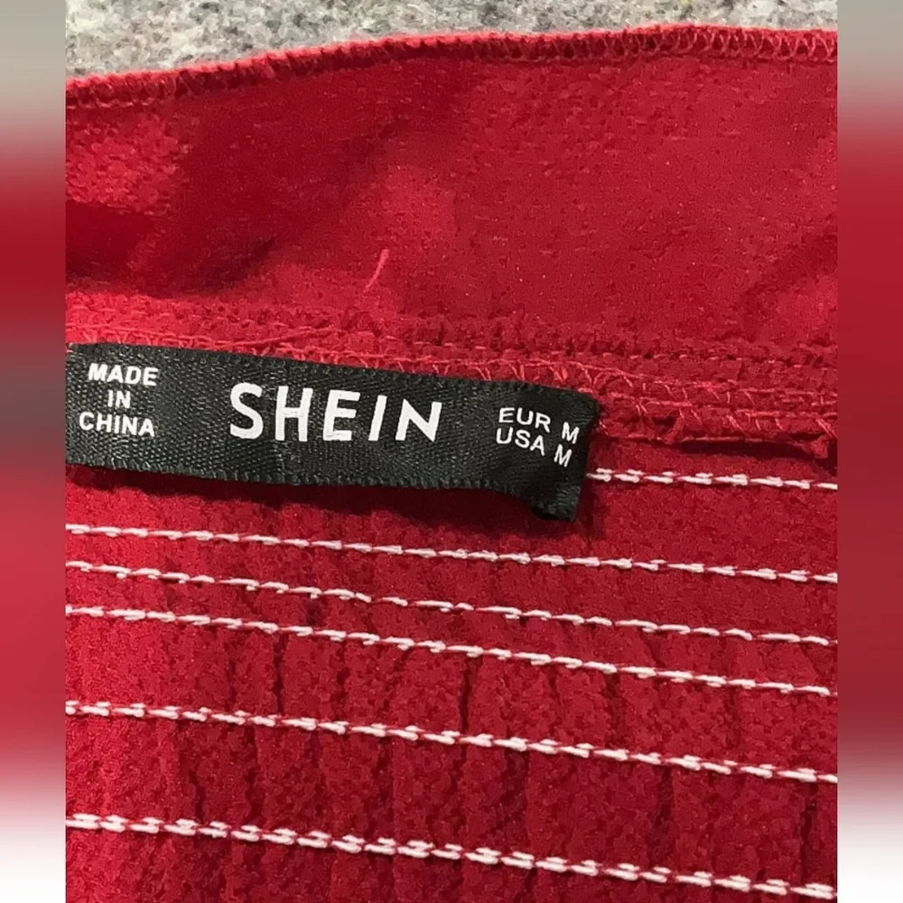 SHEIN Red Ruffle Off-Shoulder Blouse - Picture 5 of 5